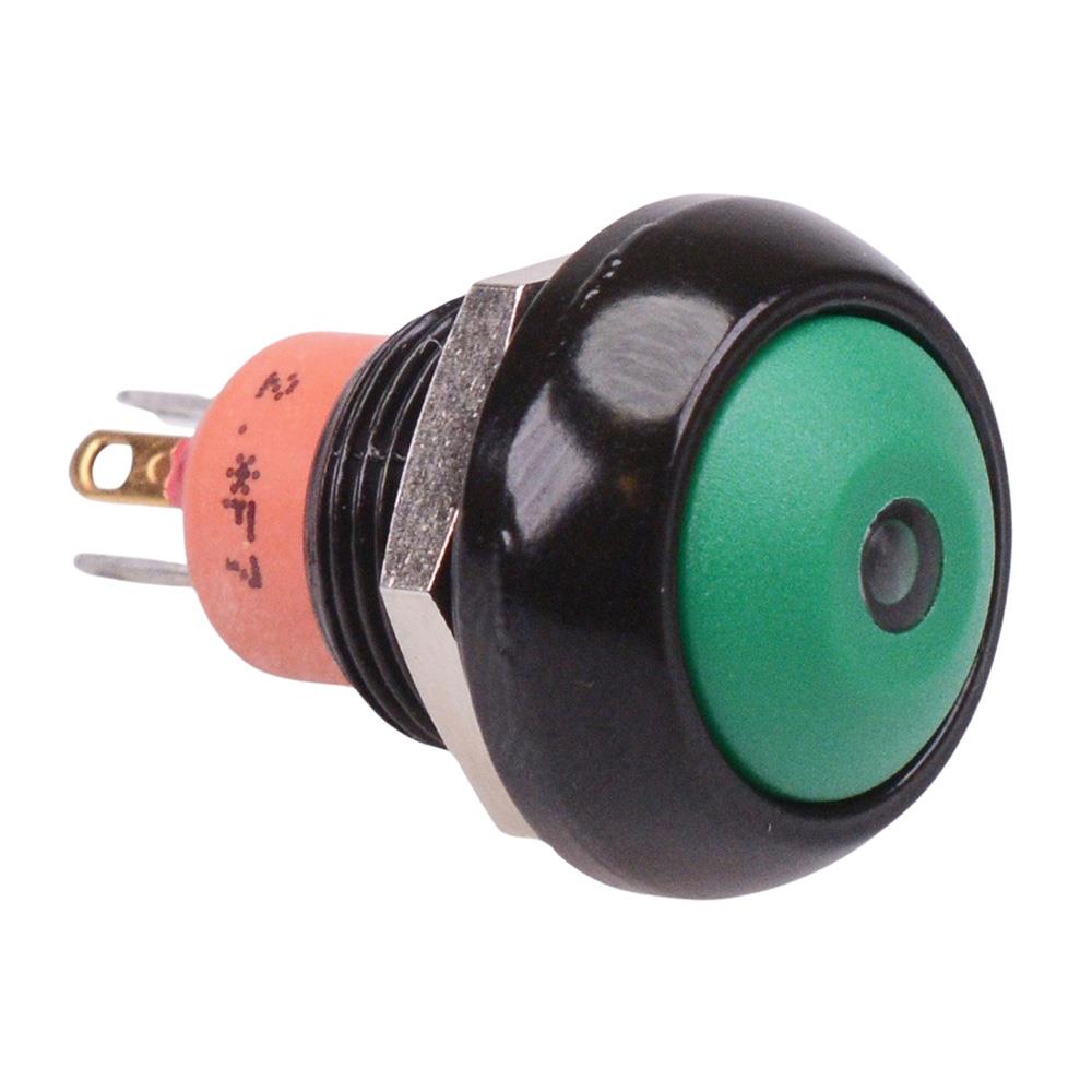 IPR3SAD3L0S APEM Red LED Green Round Momentary NO Push Button Switch SPST IP67