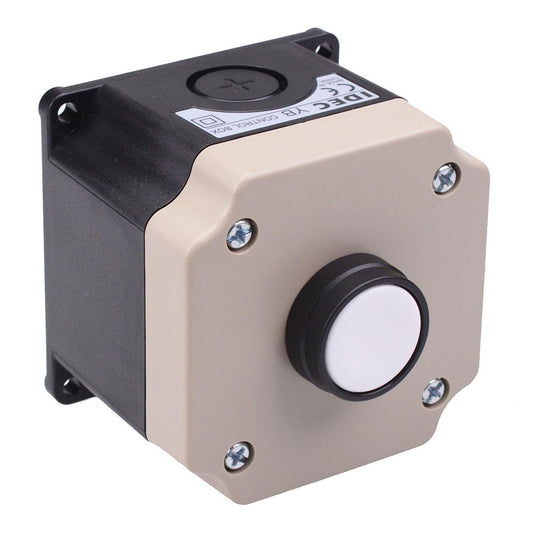 IDEC White 22mm Momentary Push Button Switch Control Station 2NO 1NC IP65