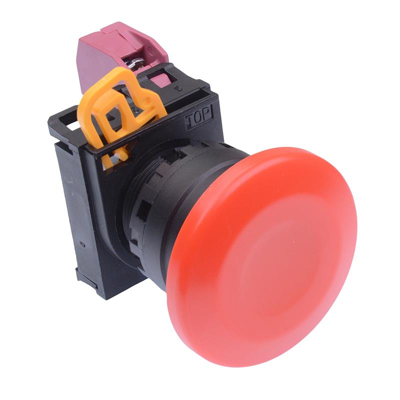 YW1B-A4E01R Red 22mm Mushroom Maintained Push Button Switch NC IP65 IDEC