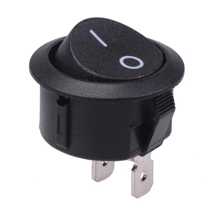 Off-(On) Momentary Round 20mm Rocker Switch SPST 16A 250VAC