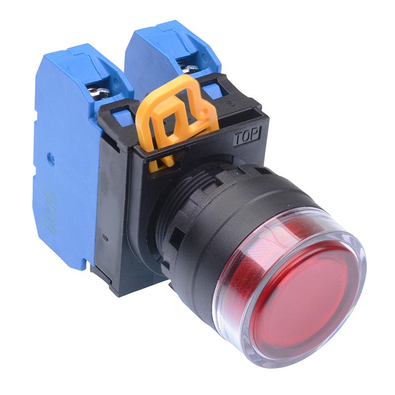 YW1L-MF2E20Q0R Red 22mm Momentary Shrouded Push Button Switch 2NO IP65 IDEC