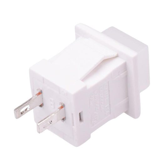 White Off-(On) Momentary Square Push Button Switch SPST 6A