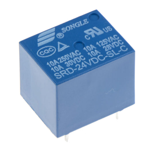 24V Mini Power Songle PCB Relay SPDT 10A SRD-24VDC-SL-C