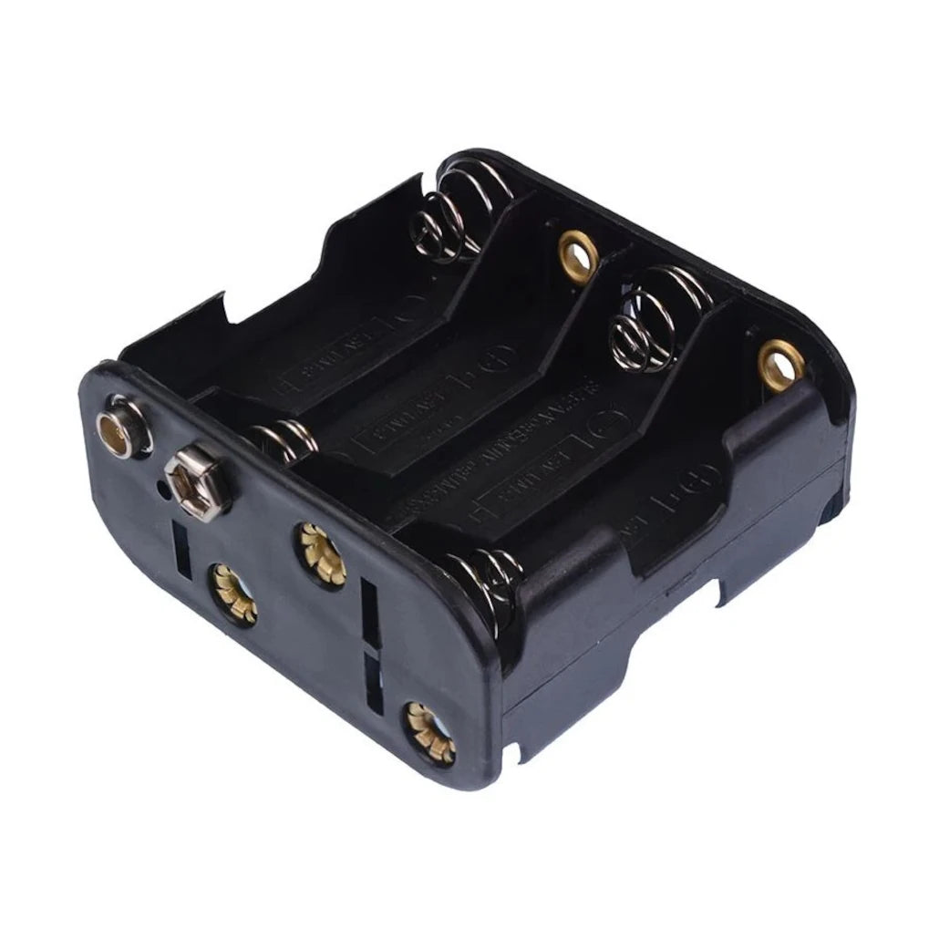8 x AA Battery Box with PP3 Clip Connectors