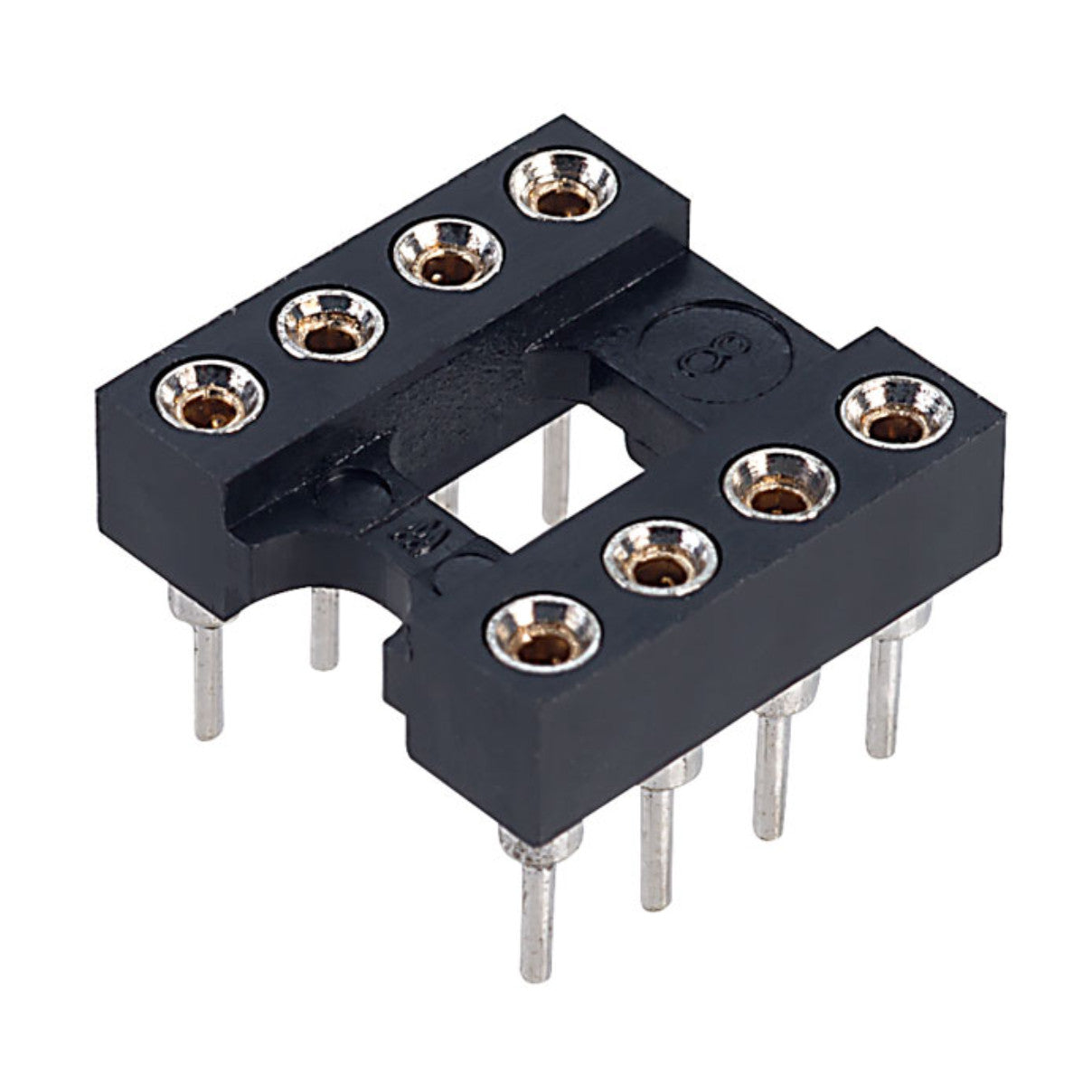 8 Pin PCB Dil Socket 2.54mm Pitch Gold Contact Turned Pin – The ...