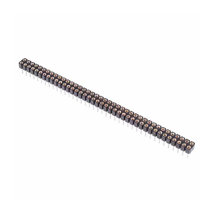 80-Pin Double Row Turned Pin Socket Connector 2.54mm – The Electronics Hub