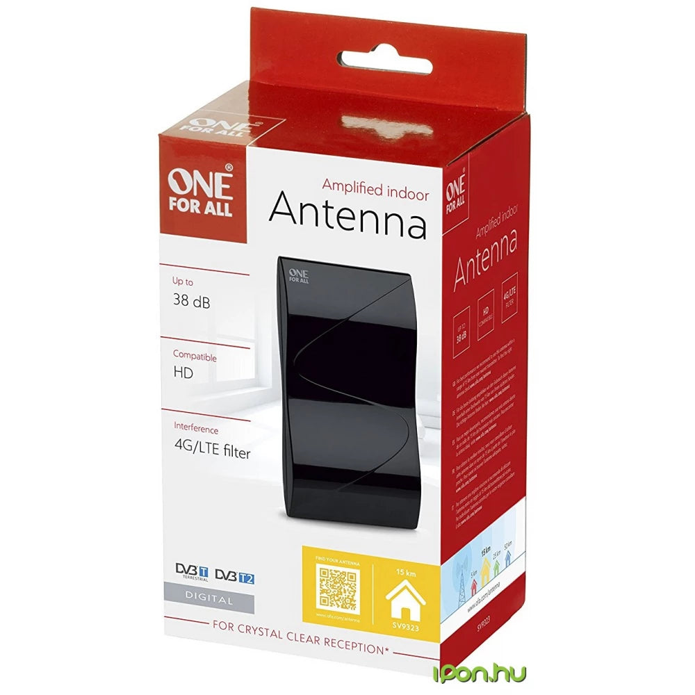 One For All Digital Amplified Indoor Aerial with 5G Filter