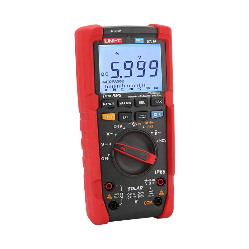 UT196 Solar True RMS Auto Range Digital Multimeter 1700V IP65 Uni-T