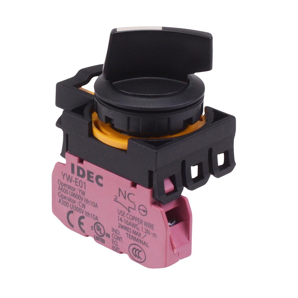 CW1S-2E01 2 Position Selector Switch 1NC IP65 IDEC