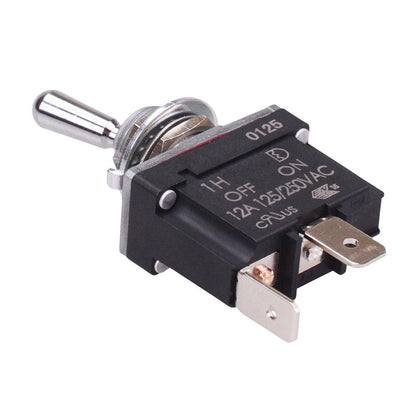 On-Off Sealed 12mm Toggle Switch SPST 12A IP68