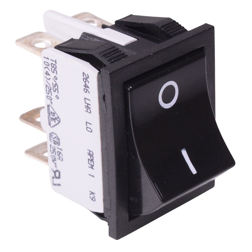 2646LH/2A20000L0 APEM On-On Industrial Rocker Switch DPDT 16A