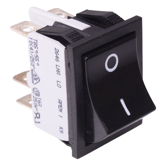 2646LH/2A20000L0 APEM On-On Industrial Rocker Switch DPDT 16A