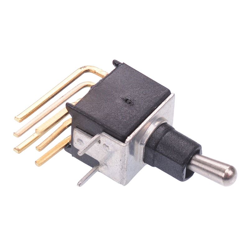 TL46W005000 On-On Sub-Miniature Right Angle Horizontal PCB Toggle Switch DPDT APEM