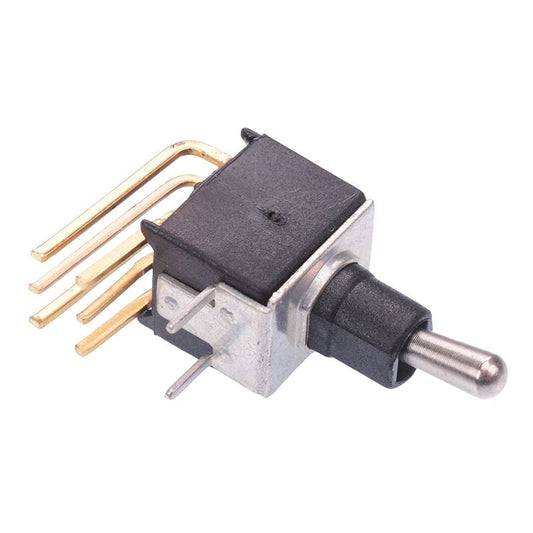 TL46W005000 On-On Sub-Miniature Right Angle Horizontal PCB Toggle Switch DPDT APEM