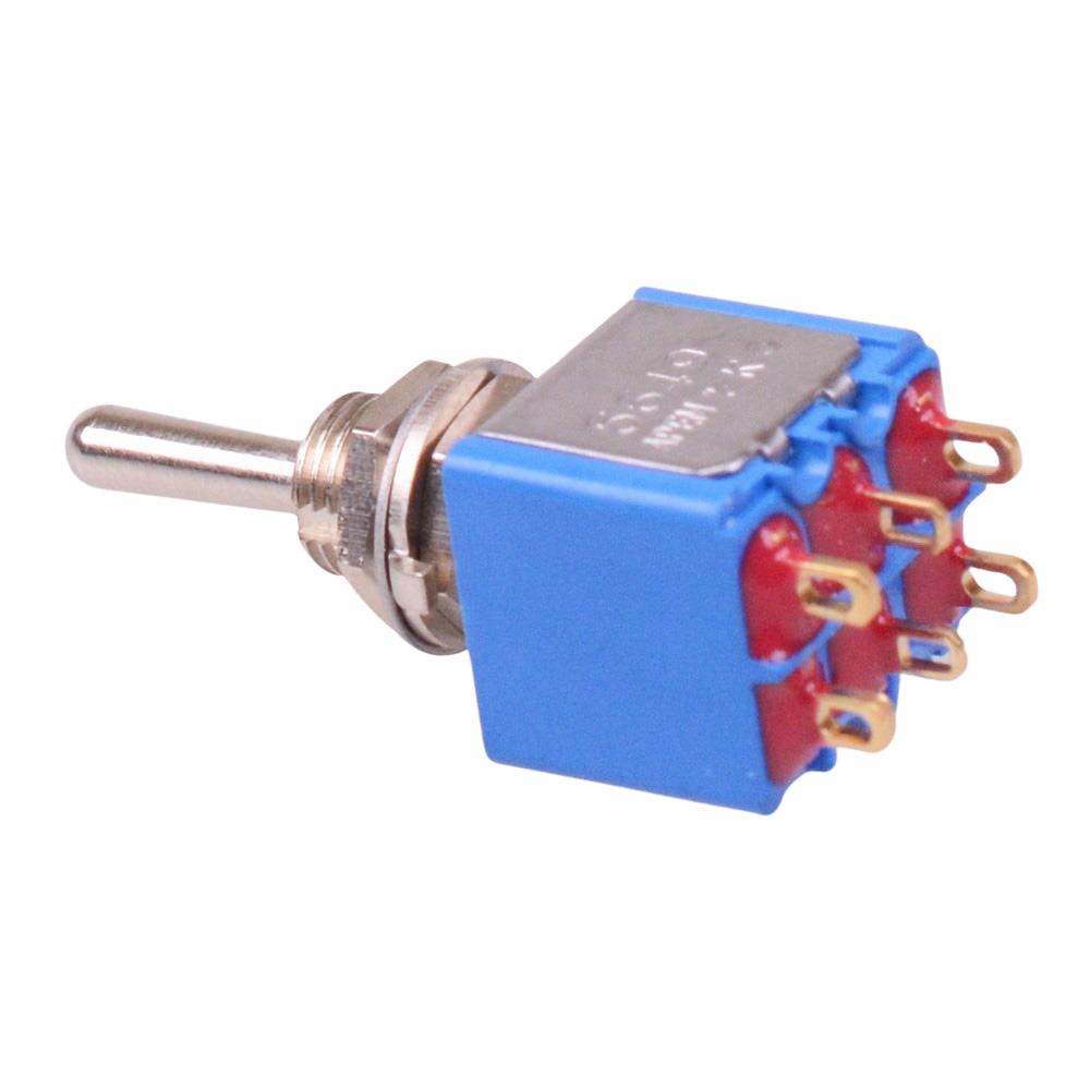 5649CDB APEM On-Off-On Miniature Toggle Switch DPDT