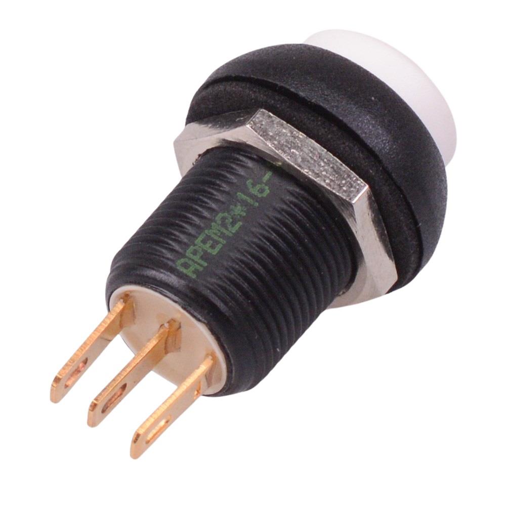 IMR7Z472104UL APEM White Momentary 12mm Push Button Switch SPDT IP67