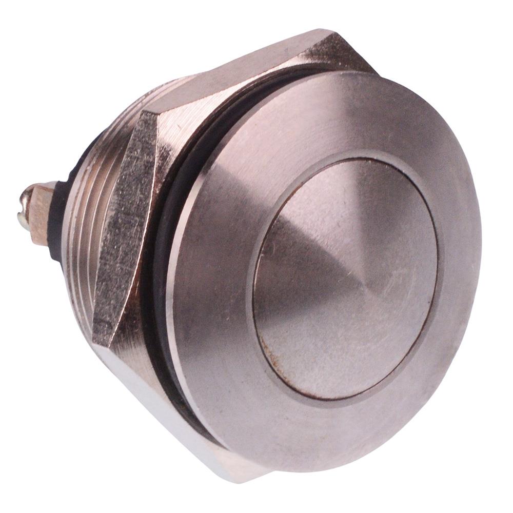 AV021003C940T APEM Off-(On) Momentary 22mm Curved Anti Vandal Push Button Switch SPST