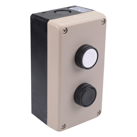 IDEC Black and White 22mm Momentary Push Button Switches Control Station 2NO-1NC IP65