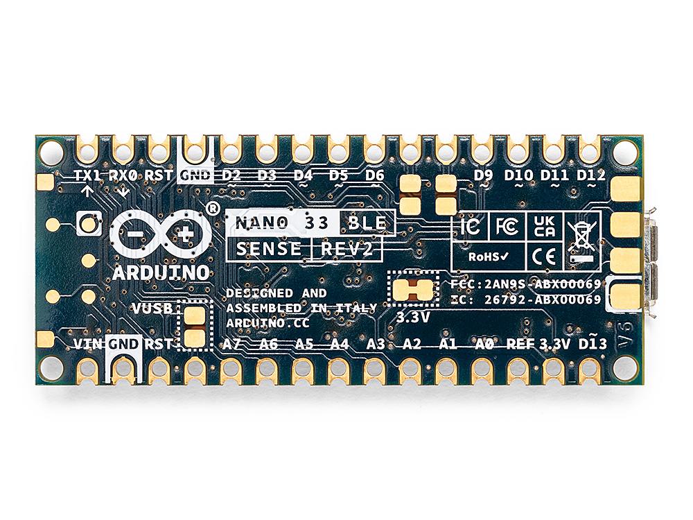 Arduino® Nano 33 BLE Sense Rev2