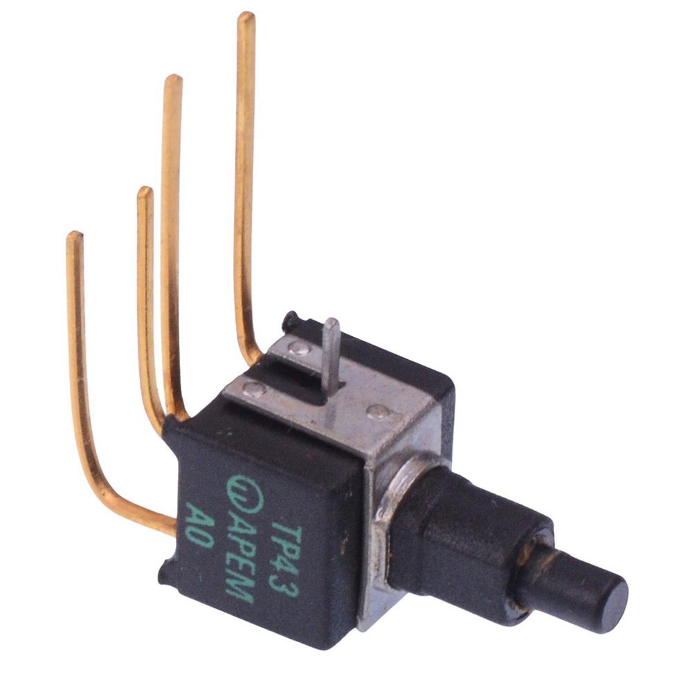 TP43WW08000 APEM Off-(On) Momentary Subminiature Washable PCB Push Button Switch DPST