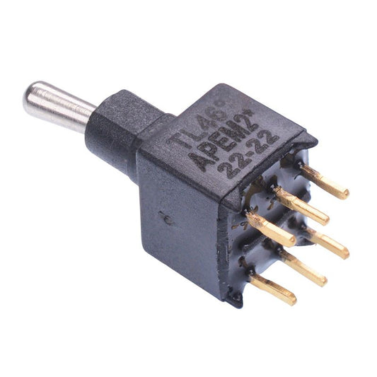 TL46P005000 On-On Sub-Miniature PCB Toggle Switch DPDT APEM