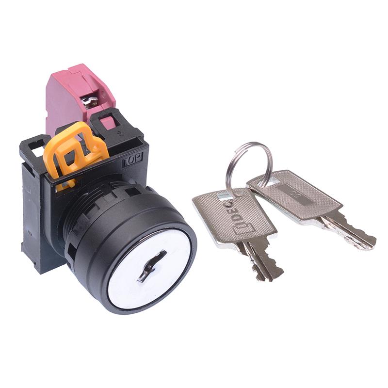 YW1K-2AE01 22mm 2 Position Maintained Key Switch NC IP65 IDEC