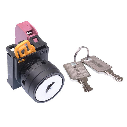 YW1K-2AE01 22mm 2 Position Maintained Key Switch NC IP65 IDEC