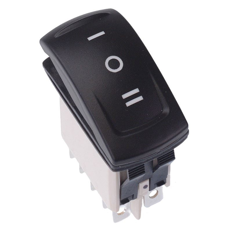 KR49CAKJJG22O040305 On-Off-On Red 24V LED Auto Rocker Switch DPDT IP68 APEM