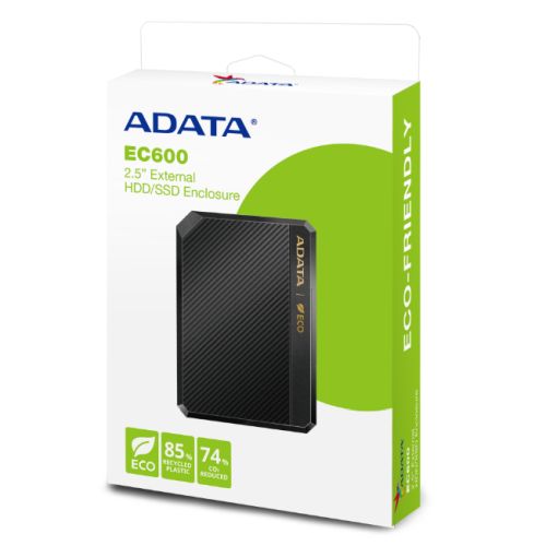ADATA EC600 2.5" SATA Drive Caddy, USB 3.2 Gen2, USB Powered, Safety Lock