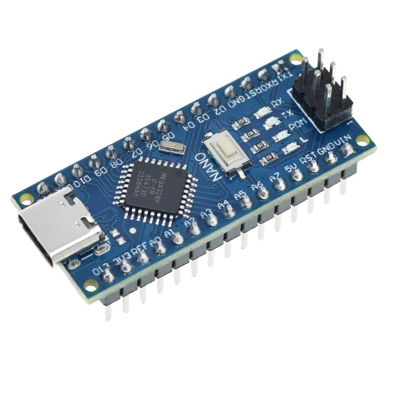 Arduino Nano V3.0 Compatible ATmega328P CH340 5V 16MHz, USB-C, Soldere ...