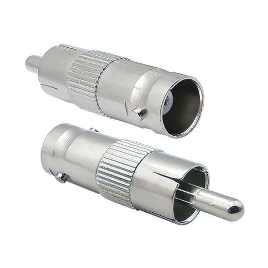BNC Twist Socket to Phono RCA Plug Adapter Converter