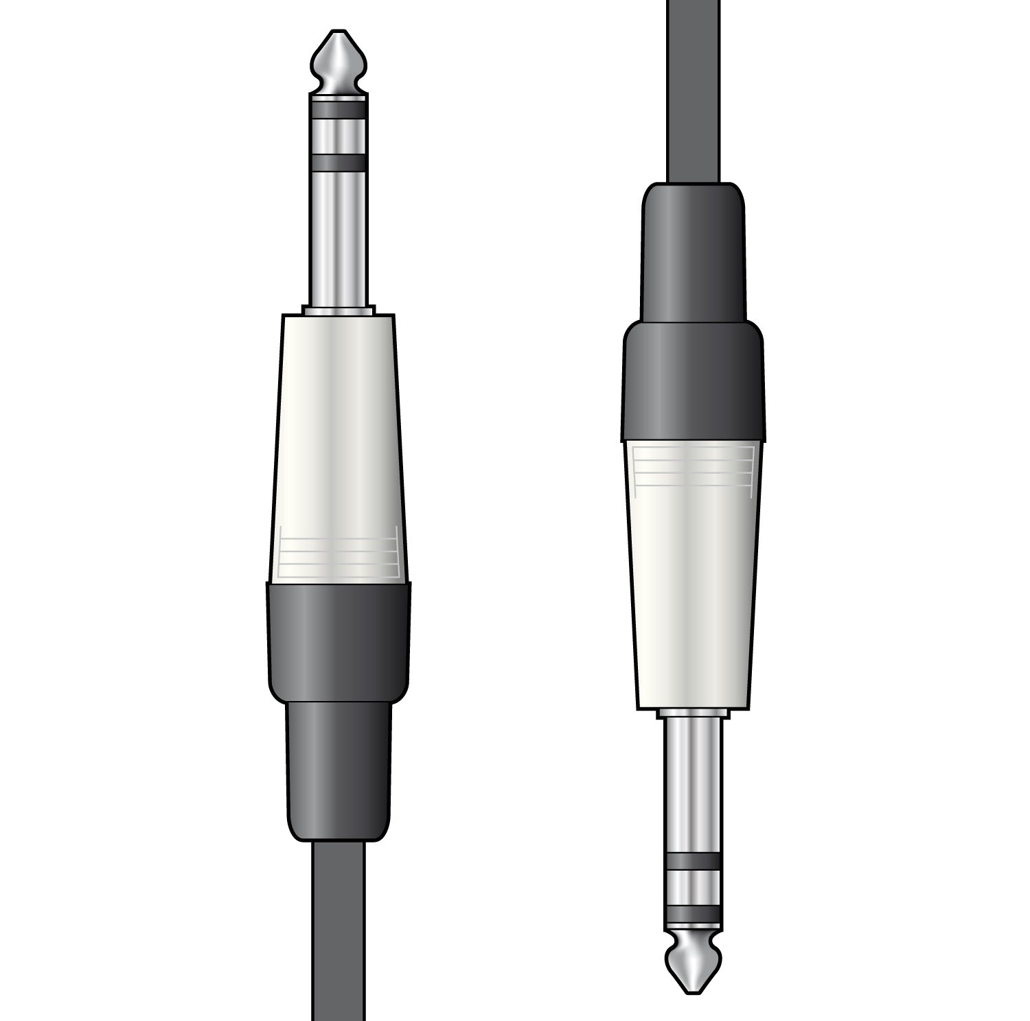 Citronic 6.35mm Stereo Jack to 6.35mm Stereo Jack Audio Cable/1.5m