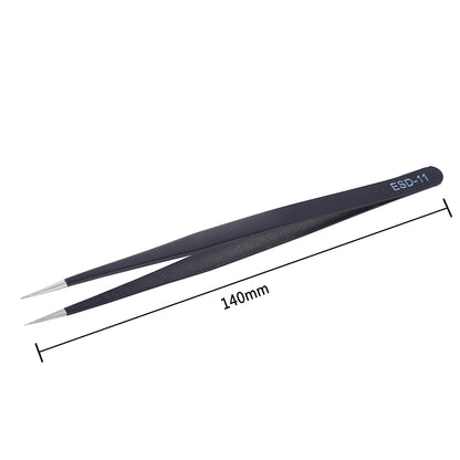 Tweezers Set Precision Anti-static ESD Stainless Steel