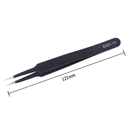 Tweezers Set Precision Anti-static ESD Stainless Steel