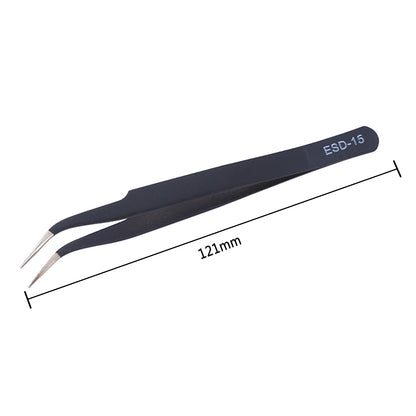 Tweezers Set Precision Anti-static ESD Stainless Steel