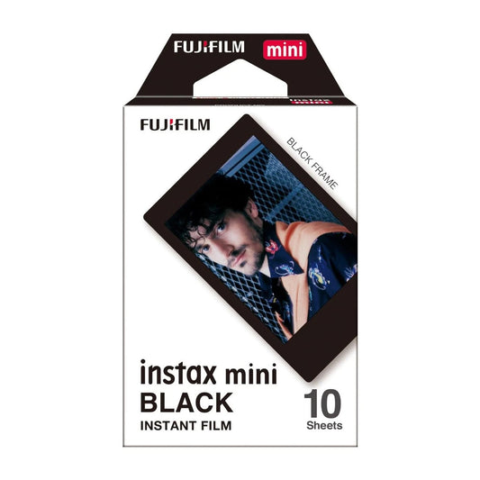 Fujifilm Instax Mini Instant Photo Film - Black 10 Sheets