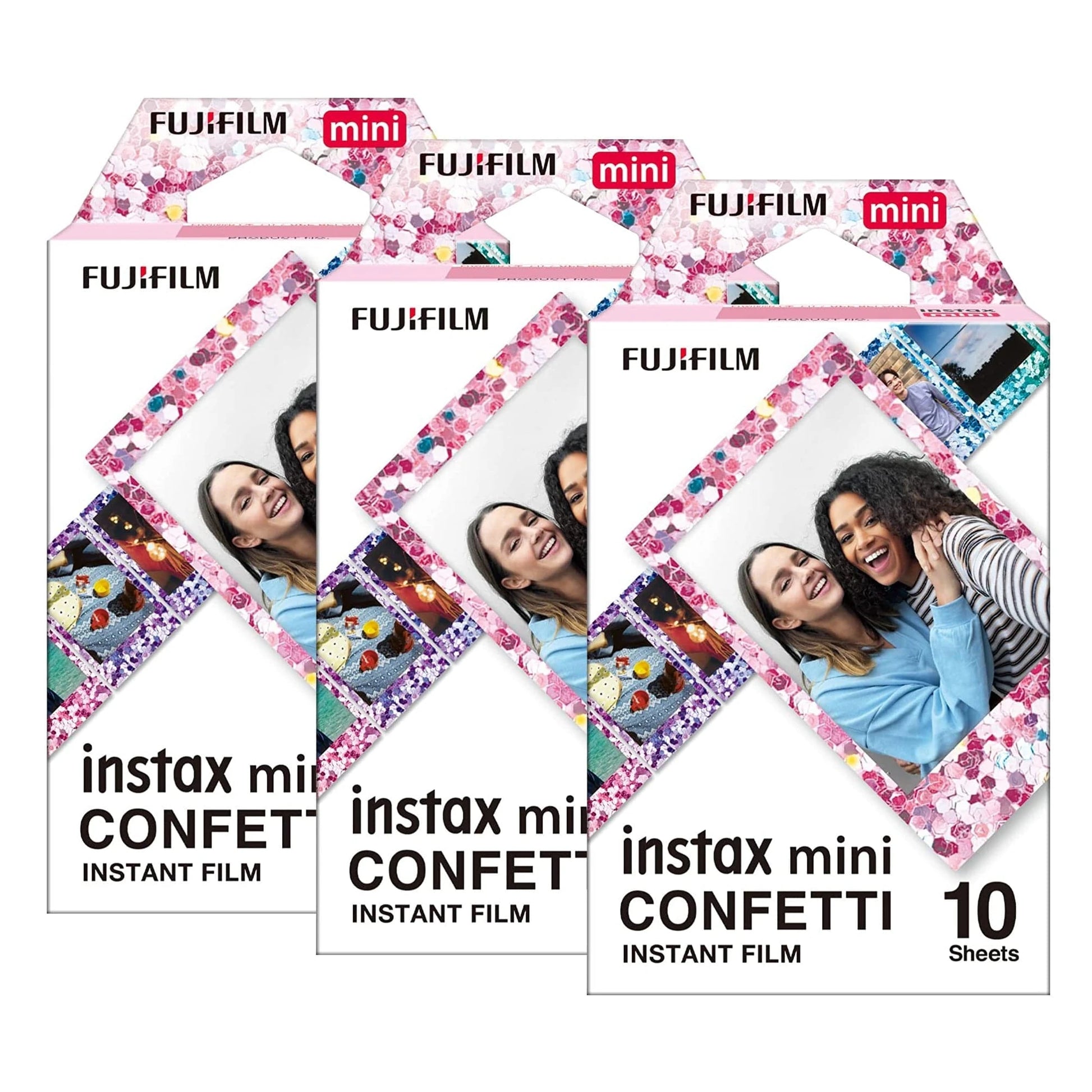 Fujifilm Instax Mini Instant Photo Film - Confetti 30 Sheets