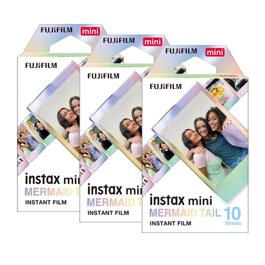 Fujifilm Instax Mini Instant Photo Film - Mermaid Tail 30 Sheets