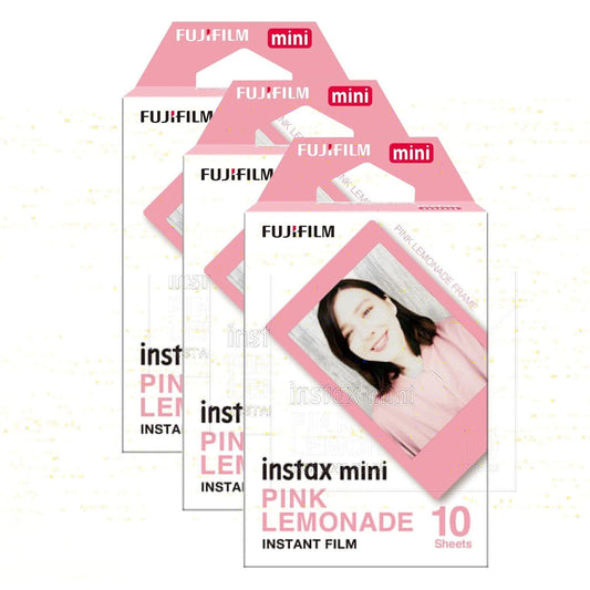 Fujifilm Instax Mini Instant Photo Film - Pink Lemonade 30 Sheets