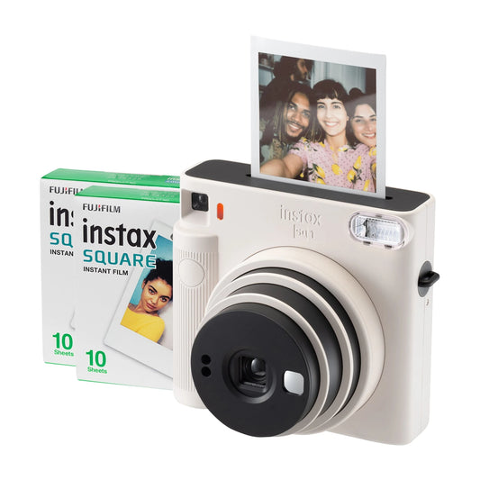 Fujifilm Instax Square SQ1 Instant Camera - White 20 Shot Pack