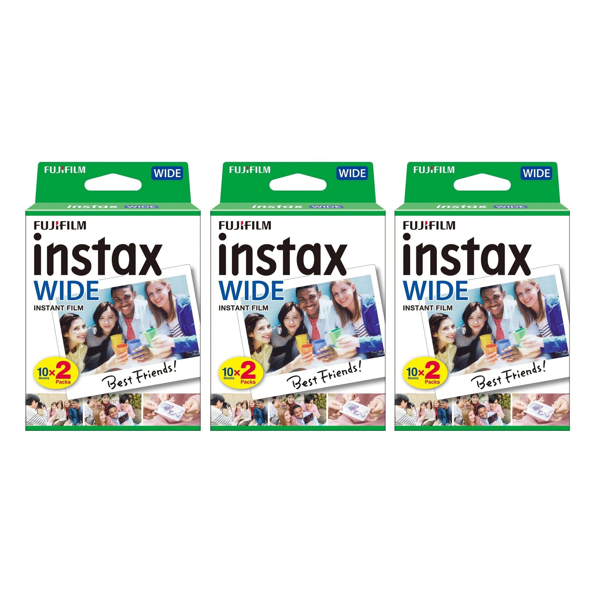 Fujifilm Instax Wide Picture Format Instant Photo Film - White 60 Sheets