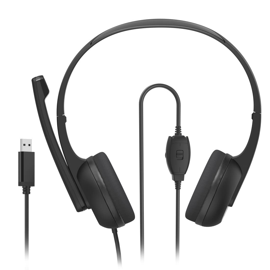 Hama HS-USB250 V2 PC Office Headset, Stereo, 2m