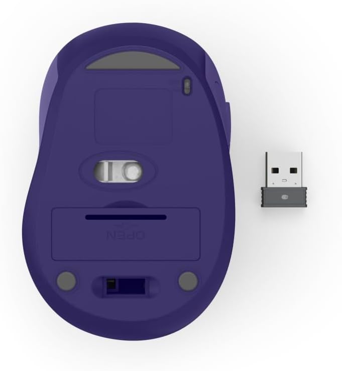 Hama WM-400 Mouse Office Right-Hand RF Wireless Optical 1600 DPI, Purple