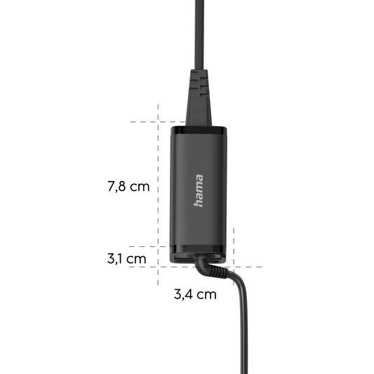 Hama USB-C Notebook GAN PSU Power Supply 5-20V/65W
