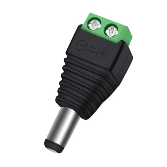 2.5mm x 5.5mm Male DC Power Connector Plug with Screw Terminals 24V 5A