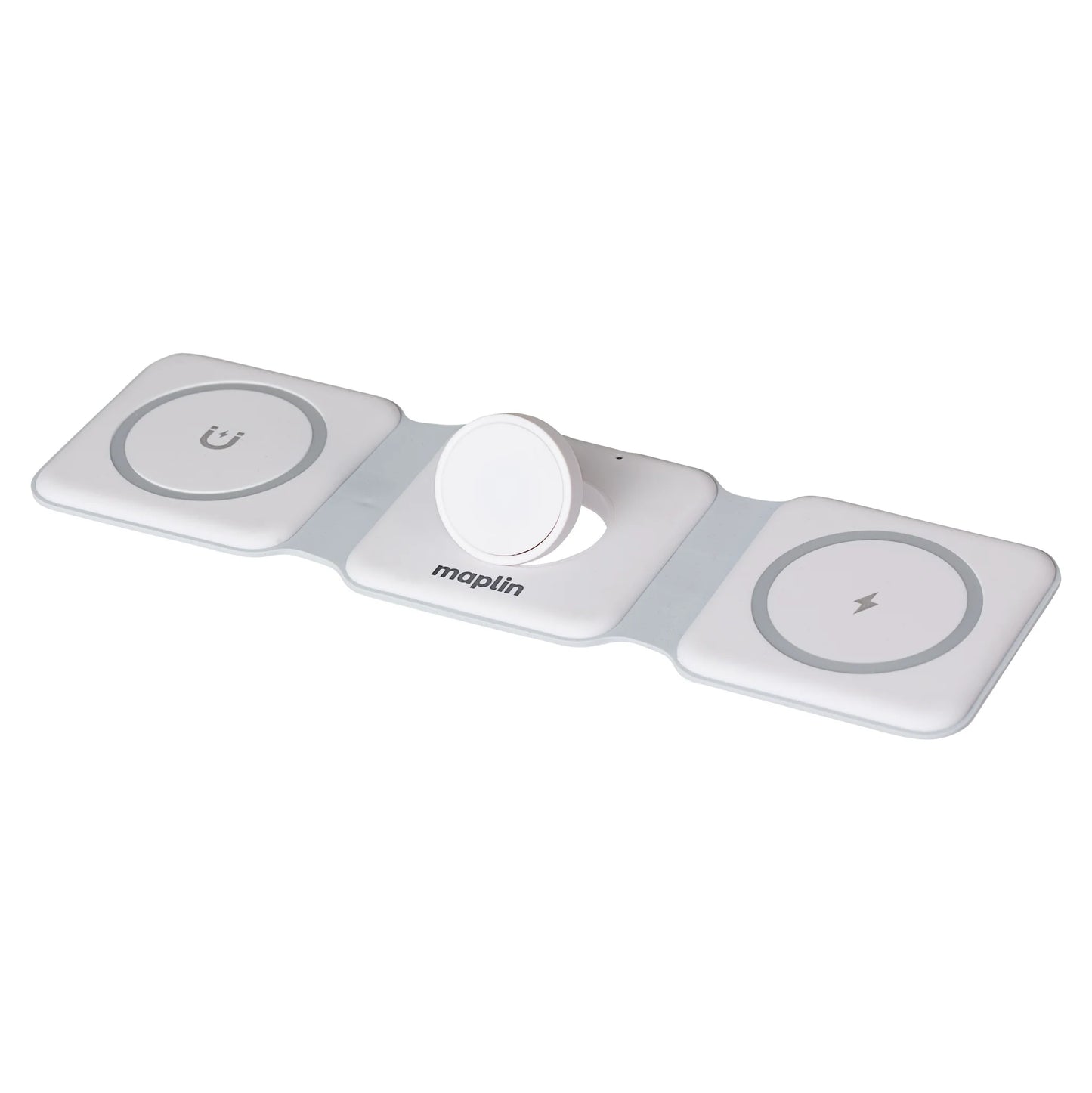 Maplin 3-in-1 Magnetic Wireless Charging Matt for Phone/ Earbuds/ Watch