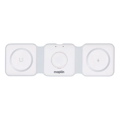 Maplin 3-in-1 Magnetic Wireless Charging Matt for Phone/ Earbuds/ Watch