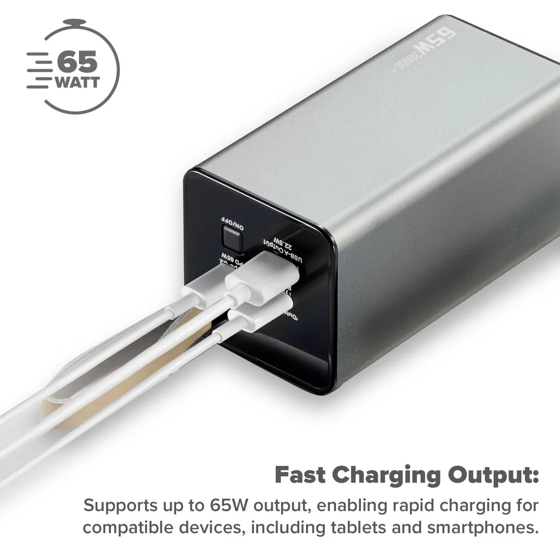 Maplin 30,000mAh USB-A / USB-C PD 65W Power Bank