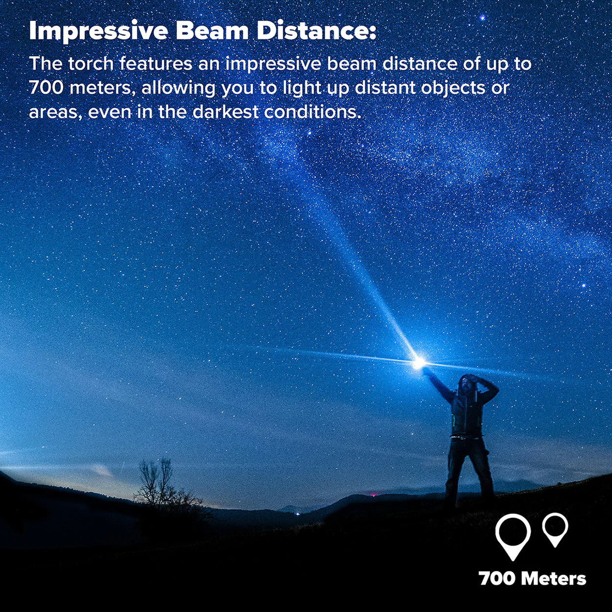 Maplin LED Torch Lithium Rechargeable Battery USB-C Port 4 Lighting Modes