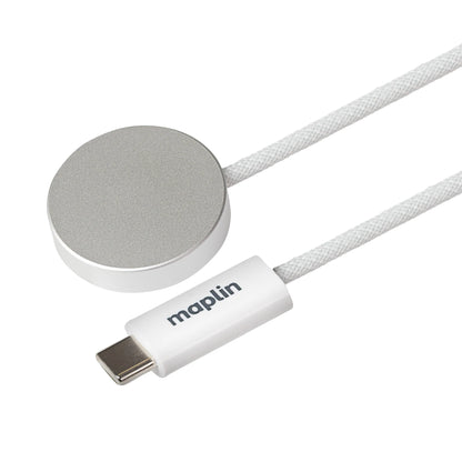 Maplin Magnetic Wireless Charger for Smart Watch USB-C Qi Compatible